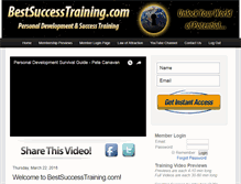 Tablet Screenshot of bestsuccesstraining.com